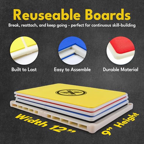 Rebreakable Martial Arts Breaking Board Yellow Level 1 for Kids & Adults