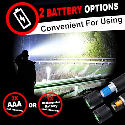 4 Pack High Lumens Flashlights - Single Mode, Waterproof, Compact Tactical Light