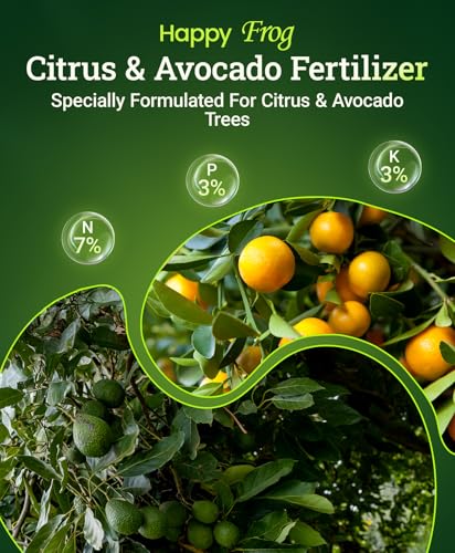 FoxFarm Happy Frog Citrus and Avocado Fertilizer 4 lb - OMRI Listed Slow-Release Tree Food