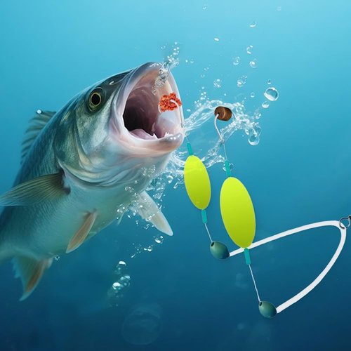 Upgraded Double-Hook Reverse Bottom Rig, 2025 New Swimming Bait for Freshwater Saltwater,Fishing Lures for Beginners Amateurs and Professionals Outdoor (3 Pack, Large)