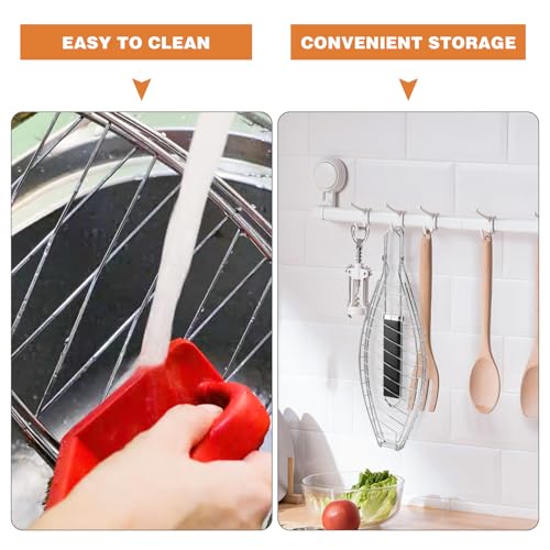 Fish Grill Basket for Whole Fish Seafood Vegetables - Non-Stick Stainless Steel
