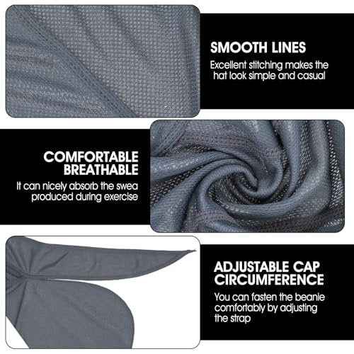 2Pcs Doo Rags for Men, Soft Head Wraps for Men, Cooling Helmet Liner Breathable Cooling Do Rag Beanie Cap Hat