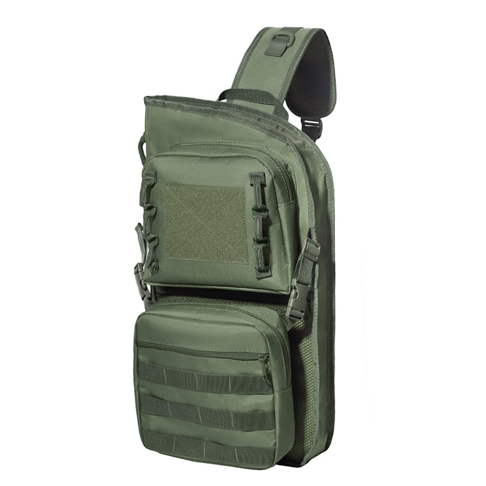 PSKOOK Lightweight Archery Back Arrow Quiver, Multifunctional MOLLE System with D-Ring Dual-Side Carry & Extendable Bottom, Adjustable for Compound & Recurve Bows, Ideal for Hunting & Target Practice