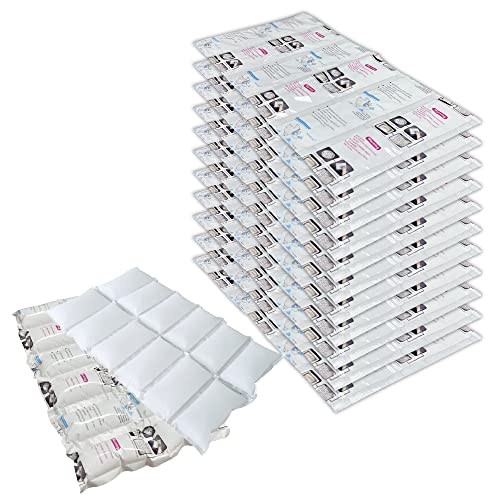 Rainbow Reusable Ice Pack Sheets for Shipping & Cold Storage 16 Sheets - 12 Cell