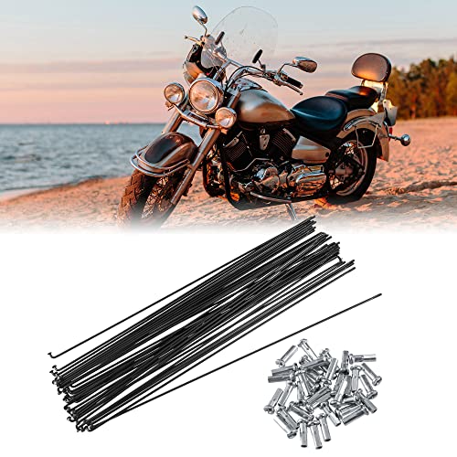 Bike Spoke Set 36 pcs 268mm Steel Spokes with Nipples for Bicycle Repair