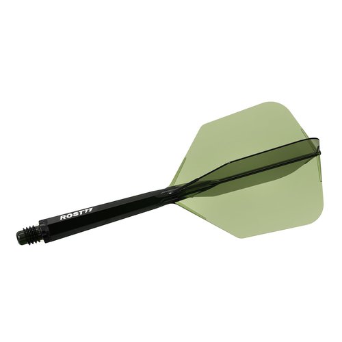 CUESOUL ROST 77 Integrated Dart Shaft and Flight Big Wing Shape Green with White Logo-L