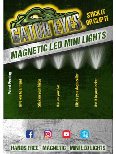 Mini LED Light with Magnet and Gator Clip - Multi-Use Emergency & Outdoor Light Pack