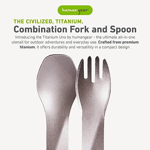 Titanium Camping Spork - Portable Multi-Functional Utensil for Travel & Outdoors