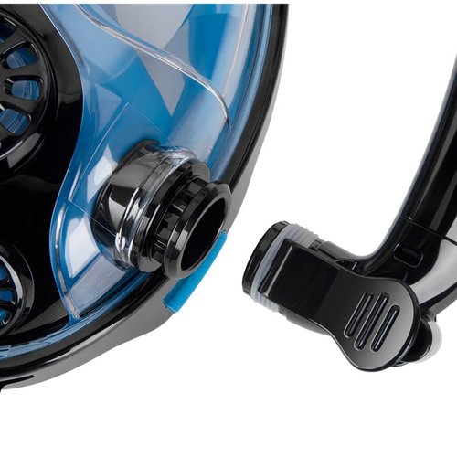 GOYOJO 0.5L Scuba Tank & Full-Face Snorkel Mask Combo – Dual-Use Snorkeling & Shallow Dive Kit with Manual Pump (DOT-Certified, 3000PSI, 5-8 Min Underwater Breathing) (Green)