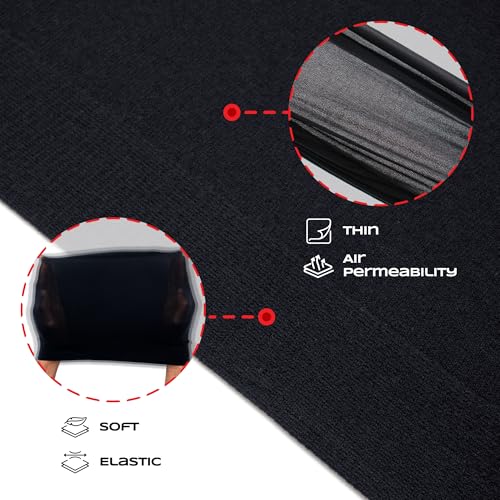 Beauty Town Unisex Sleeping Cap ? Stretchable Soft Lightweight Night Headwear for Braids, Locs, and Dreads (Black)