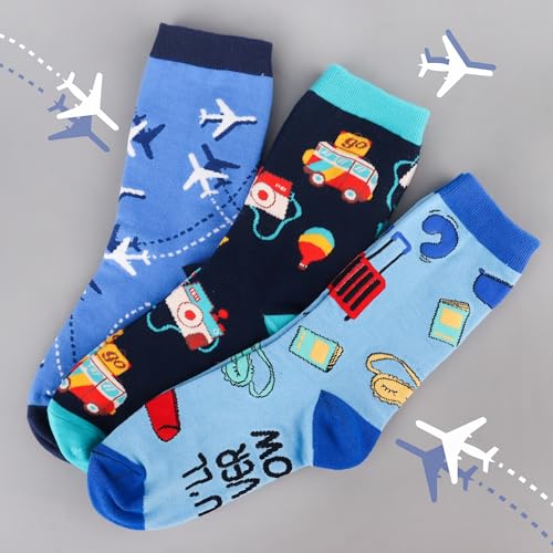 Funny Cat & Plant Nurse Socks Set - Multicolored Gift for Women, Mom