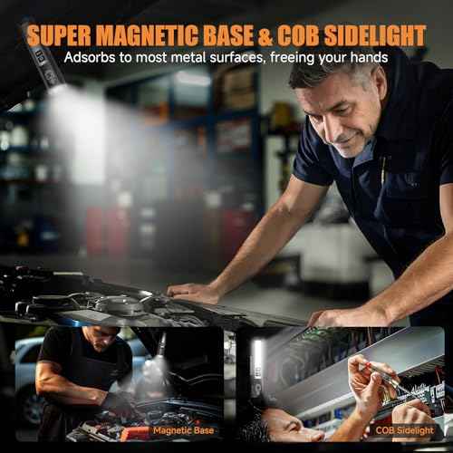 Banral Rechargeable Magnetic Small Flashlights High Lumens - Super Bright Powerful LED Tactical USB C Flashlight, 8 Modes, Dual Button Waterproof Pocket Flash Light for Emergency, Car (2, Black)