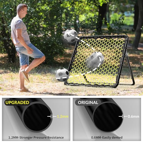 Happy Jump Portable Soccer Rebounder Net 3.3 x 3.3 ft for Kids Training