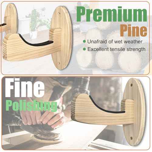 Surfboard Wall Mount Racks, Also for Skateboards/Snowboards/Skiing Boards/Bicycle Wheels/Field Hockey Sticks/Bicycles Hangers Paddle Storage Display Stand Indoor
