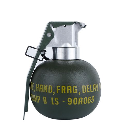 Disratw Airsoft Grenade Toy Plastic CS Hand Grenade Model Tactical Gear Accessories for Army Fans Cosplay Props CS Game(No Function) (M67)