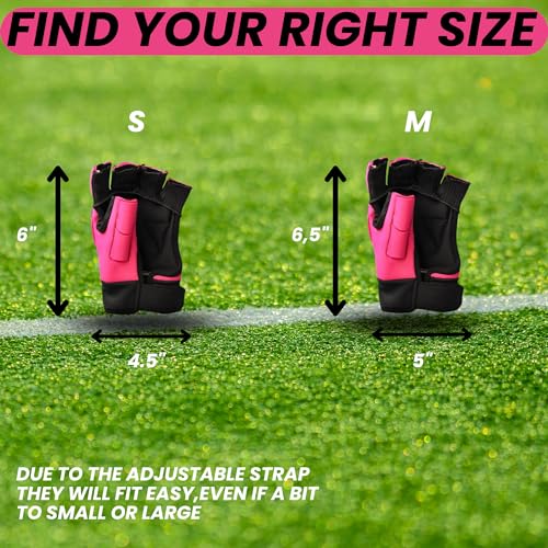 Field Hockey Glove - Osaka Armadillo 4.0 Left Hand Small Pink Enhanced Grip & Protection