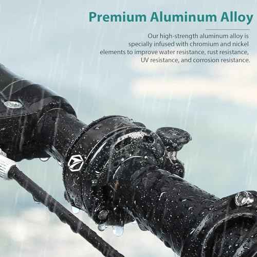 Bike Bell, Aluminum Alloy Bicycle Bells for Adults Kids Max 110 dB, Bike Horn Fit 22.2-31.8 mm Handlebar for Mountain Road Bike Scooter Ebike