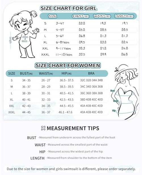Women and Girls Long Sleeve Swimsuits: Girls 9 11 Years One Piece Bathing Suit UV UPF 50+ Sun Protection Rash Guard Zipper Surfing Swimsuit