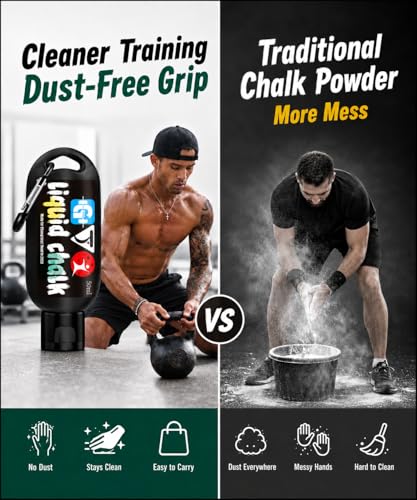 Liquid Hand Gym Chalk 2*1.69OZ - Quick-Drying, Mess-Free Grip Enhancer