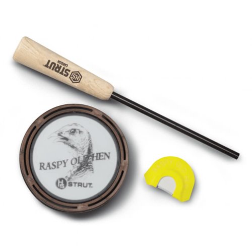 Hunters Specialties HS Strut Raspy Old Hen Glass Wild Turkey Call Hunting Combo Kit
