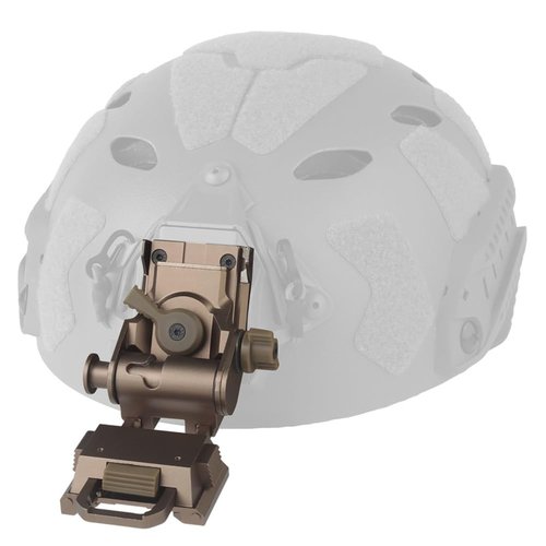 L4G24 Tactical Helmet Mount, Aluminum Alloy NVG Bracket for PVS-15/18/GPNVG18, Adjustable with Breakaway System (Tan)