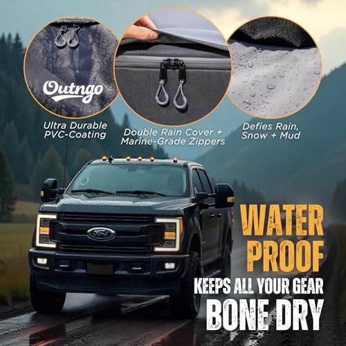 Outngo Waterproof Truck Bed Cargo Bag 38 Cu Ft Heavy-Duty Storage