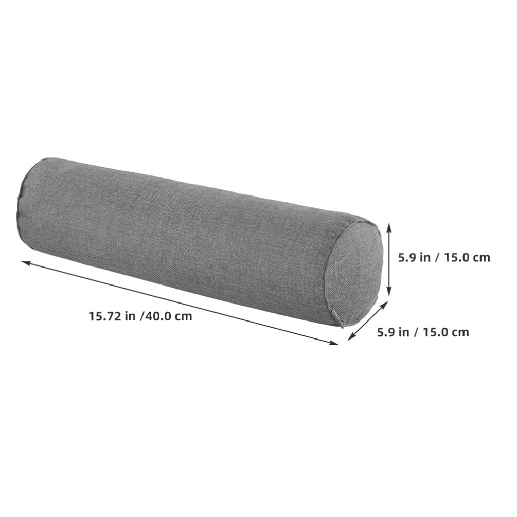 Ipetboom Yoga Bolster Pillow: Rectangular Yoga Bolster Cushion Meditation Cushion Cotton Footrest Pillow Yoga Support for Women Yoga Lovers Sitting On Floor