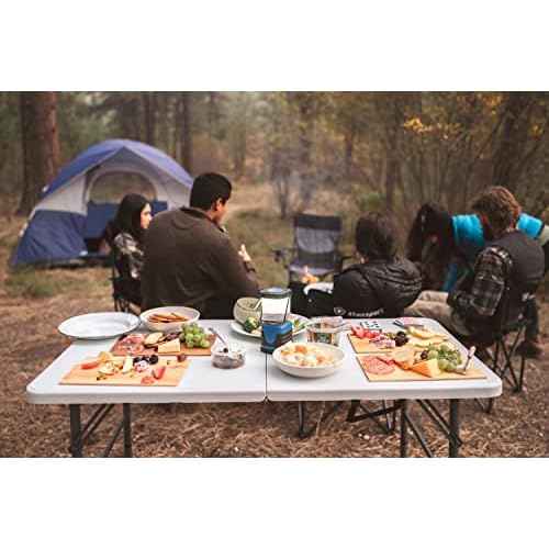 Stansport Folding Camp Table, White, 48 x 24 x 29-Inch