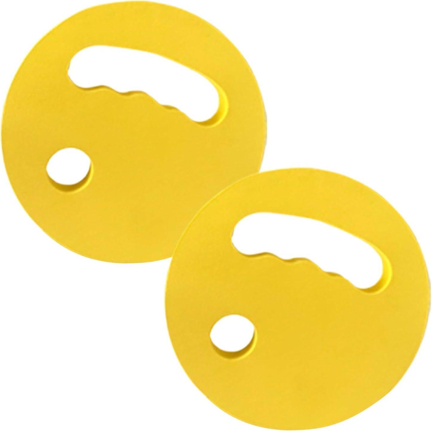 18x3 Cm 2 Pieces Water Exercise Discs EVA Floating Aqua Training Disc Pool Workouts Aid with Ergonomic Grip for Adults Swimming Beginners Teens Women Boys Men