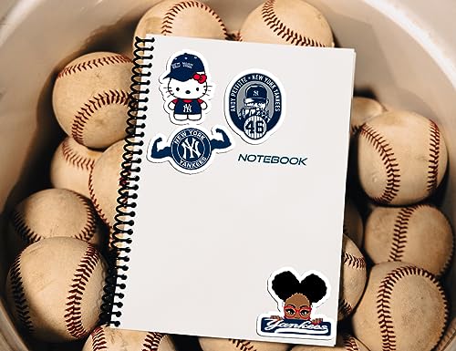 35 Pack Baseball Stickers for Water Bottles, Laptops, Cars & More