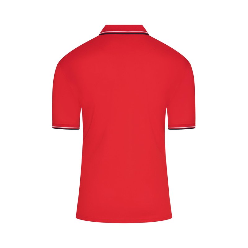 Murray Sporting Goods Short Sleeve Polo Baseball and Softball Umpire Shirt - Sized for Chest Protector (Red, Large)