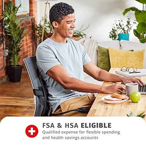 HoMedics Contouring Back Support, Ergonomic Design, 6 Electric Heat Settings with 2-Hour Shutoff, Heat Therapy for Back Pain Relief, Adjustable for Office or Home Chair
