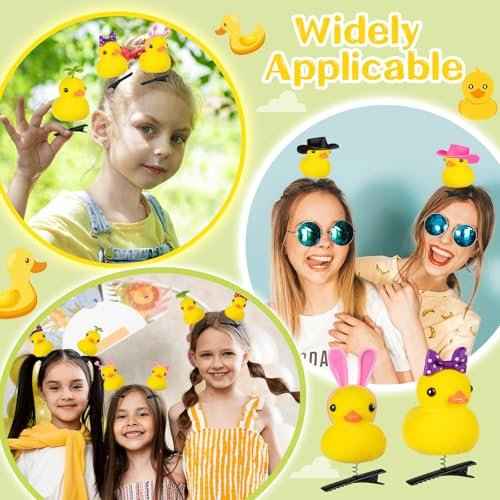48Pcs Duck Clips for Hair, Cute Sprouts Rave Clips, Festival Accessories for School Home Party Props