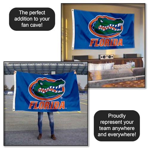 Large College Flag 3x5 Feet Florida Gators University Banner with Grommets