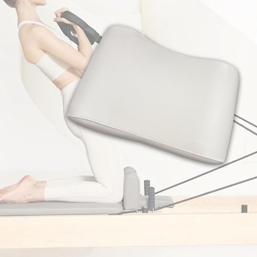 Vaveren Pilates Support Pillow Yoga Mat Fitness Waterproof Equipment Pilates Reformer Head and Neck Cushion for Home Use and Gym Use, White