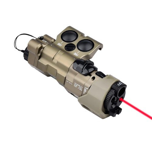 Metal MWL C1+ Box Laser Sights，with IR Laser + Red/Green/Blue Laser Sight + IR Fill Light + Strobe/Momentary/Constant Modes Whitelight LED 220 Lumens Flashlight，Fits for 20mm Picatinny Rail Mounting