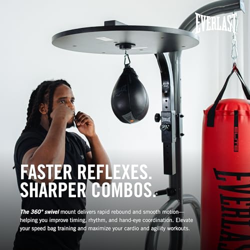 Everlast Adjustable Speed Bag Platform ? Heavy-Duty Speed Bag Mount for Boxing, Training & Cardio ? Bag Not Included