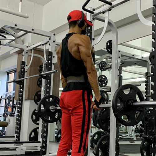 Men's Gym Bodybuilding Stringer Tank Top Workout Muscle Cut Shirt - X-Large Black