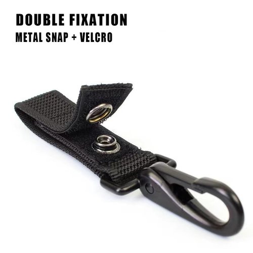 Estand Silermaer Tactical Duty Belt Keepers (2¼") - 6PCS Double Snap Security Straps + Bonus Metal Key Clip Keeper