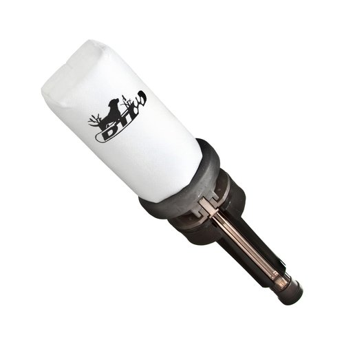 DT SYSTEMS Super Pro Durable Shock-Absorbing Waterfowl Upland Hunting Dog Training Dummy Launcher w/ Floating Scent-Holding Dummy, Bright White