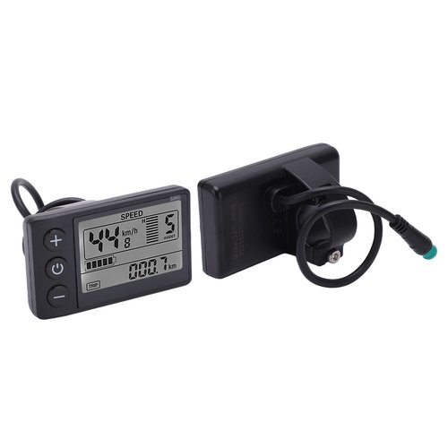 CYSFETENA Electric LCD Display, 48V Control Panel LCD Display Meter Display Meter Controller Waterproof S866 Ebike Display Electric Scooter Conversion Kit for 22.2mm