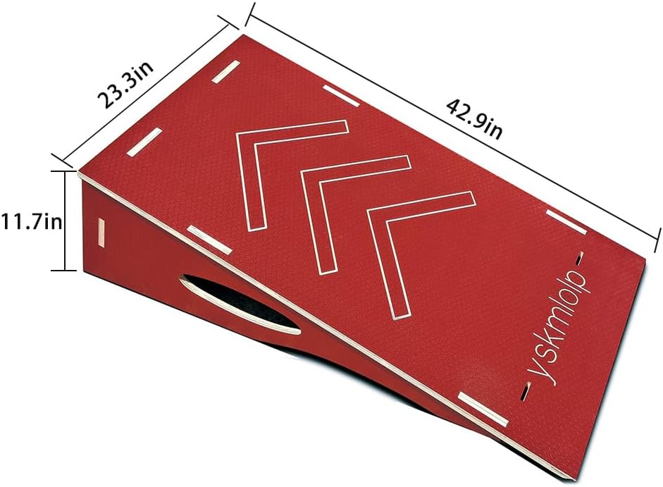 Jump Practice Ramp for Skateboards,BMX Bike,Bicycle,RC Car & Roller Skating - Kids ramp for Jumping Practice, Easy to Assemble & Portable (42.91 "L x 23.26" W x 11.66 "H)