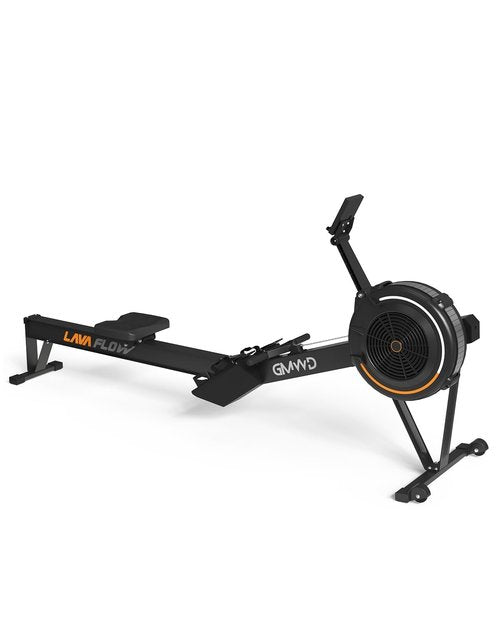 GMWD Air Rowing Machines for Home, 10-Level Adjustable Resistance Professional Rower Machine with Performance Monitor, Ergonomic Comfort Seat, Device Holder & Easy Storage, Lava Flow Series