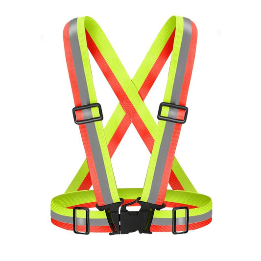 Fepdiu High Visibility Reflective Vest Safety Vest Running Reflective Gear Adjustable Reflective Vest for Walking,Jogging,Hiking,Night Cycling