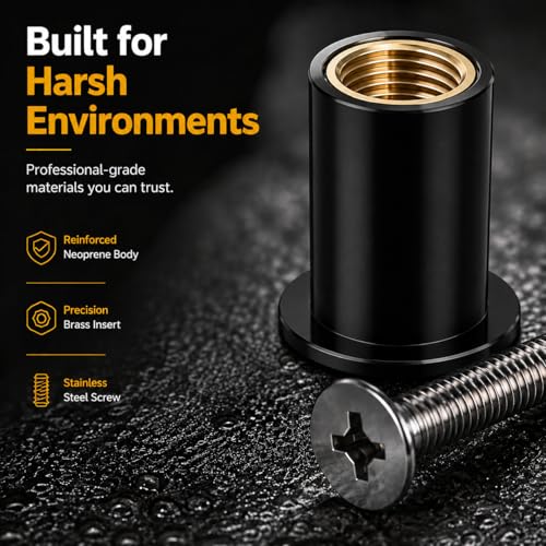 24Pcs Neoprene Well Nuts Kit with Stainless Steel Screws - M4 M5 M6 Variation of THIS listing
