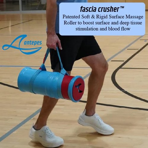 Antepes Fascia Crusher Foam Roller - Multi-Density Massage Roller for Deep Tissue & Muscle Stimulation - Soft Surface Increases Blood Flow in Muscles & Tendons, Hard Surface Relieves Fascia & Knots