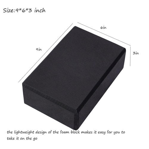 Yoga Blocks 2 Pack, Lightweight Premium EVA Foam Yoga Blocks, Non Slip Supportive Foam Blocks Yoga Prop Accessories for Yoga, Pilates, Stretching and Meditation, Women Men Yogi Beginners (Purple, 9*6*3 inch)
