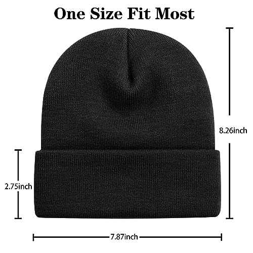 ZOORON Beanie for Men Women Slouchy Beanie Hats Winter Knit Caps Soft Ski Hat