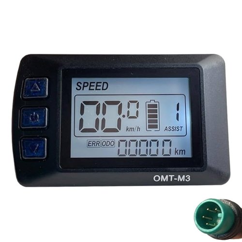NULKOMMA OMT-M3 OMT-3S Electric Bicycle LCD Display Meter 36V 48V Electric Bike Computer E-Bike Conversion Kit for Mountain Bike Modification (M3 5PIN)