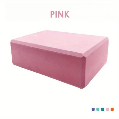 Non-Slip High-Density Yoga Foam Block – Balance & Support for Yoga, Pilates & Meditation - ORANGE
